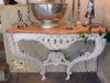 French Red Marble Console