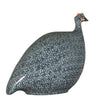Ceramic Hand Painted Pintades Small Blue Spotted Cobalt