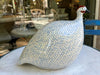 Ceramic Hand Painted Pintades Large White Spotted Lavender
