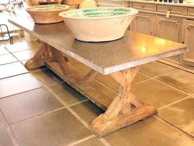 Polished Bluestone table - In store