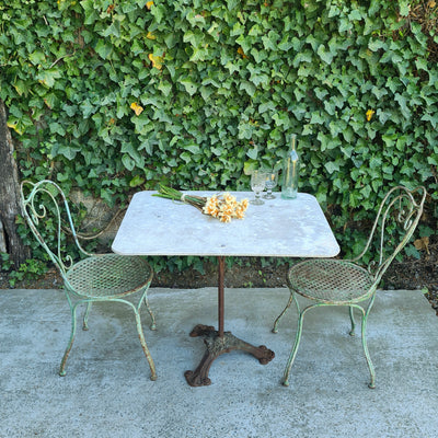 19th Century Marble Bistro Table *SOLD*