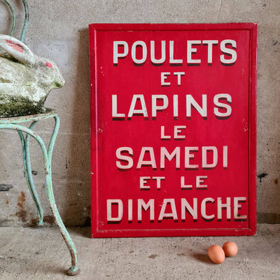 FRENCH ADVERTISING SIGNAGE *SOLD*
