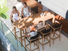 XQI Outdoor Teak Bar Table by Royal Botania