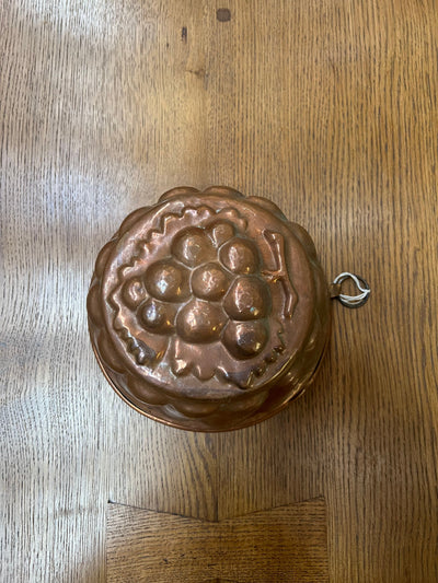 French Copper Cake Mold Grapes