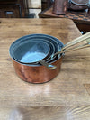 Fr Copper Saucier Pot w/Brass Hdl