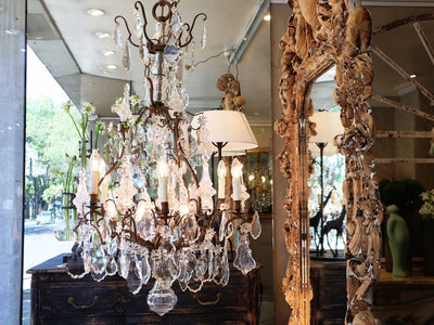 19th century Grand French Crystal Chandelier