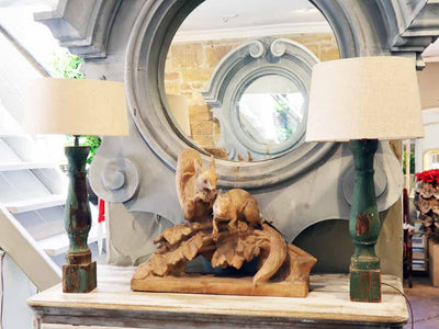 Spanish Timber Lamps SOLD