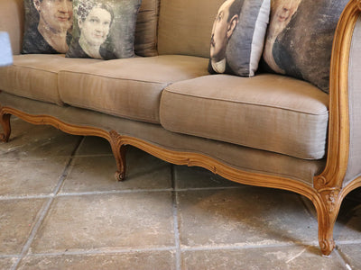 19th Century Sleigh Three Seat Sofa *SOLD*