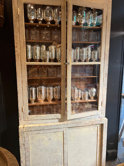 French Vitrine with cream patina SOLD