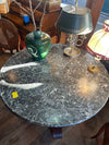 EMPIRE TABLE WITH GREY MARBLE TOP SOLD