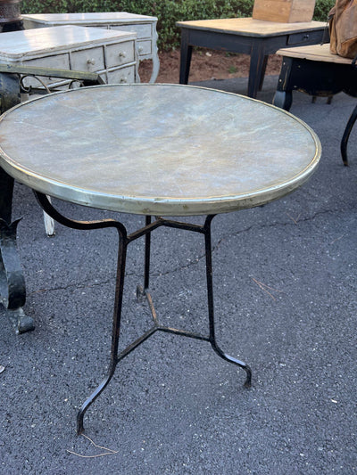 French Bistro Table with marble top