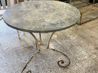 French Zinc Bistro Table SOLD