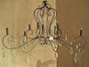 LUSTRE EXTRA CRYSTAL & WIRE CHANDELIER