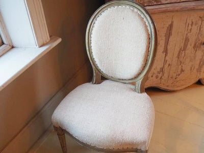 French Linen Chairs