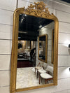 A 19th Century French Salon mirror with Pediment crown Lot 17 *SOLD*