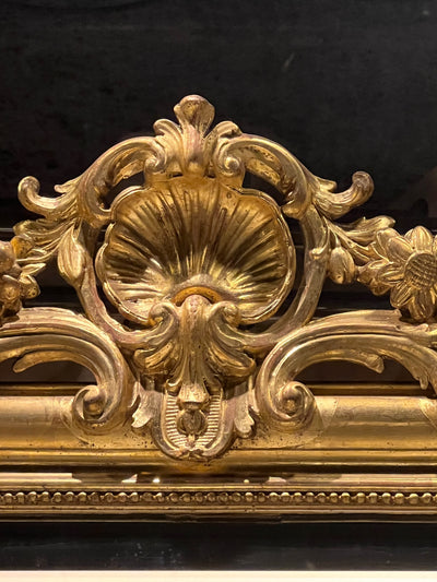 Louis Phillipe XV Pediment Mirror
