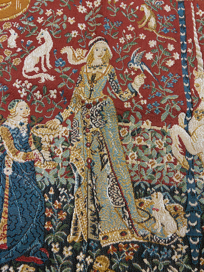19th Century Lady and the Unicorn Tapestry SOLD