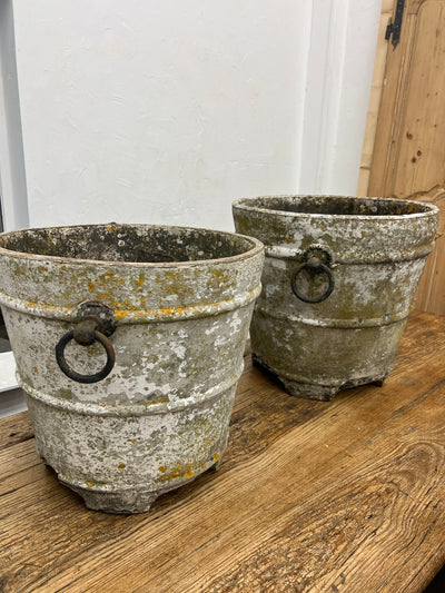 1920's Century Ora Planters with Cast Iron ring handles Lot 28 *SOLD*