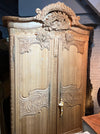 19th Century Bleached Oak Marriage Armoire Lot 15