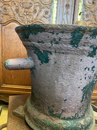 19th Century Cast Iron pestle and mortar