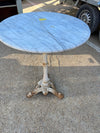 Lot 78 White Marble Table Bistro