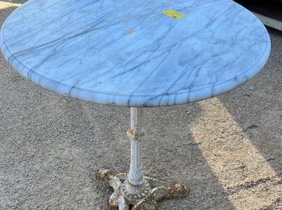 Lot 78 White Marble Table Bistro
