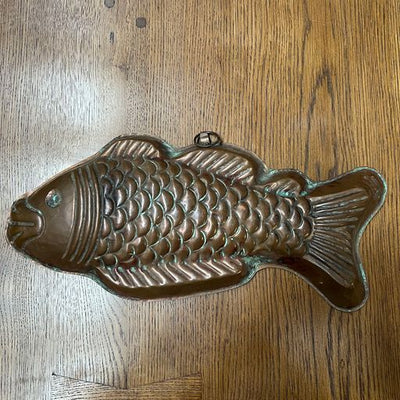 French Copper Cake Mold Fish