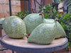 Ceramic Hand Painted Pintades Large Green Spotted Green