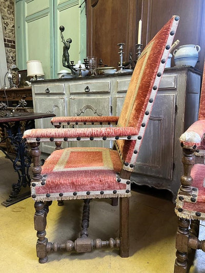 Lot 9 - pair of French Armchairs