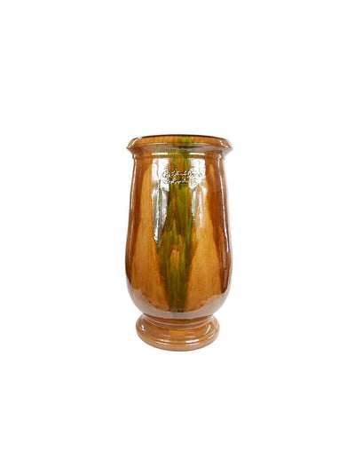 Antic patina oil jar