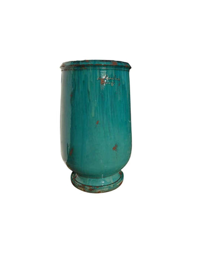 Antic patina oil jar